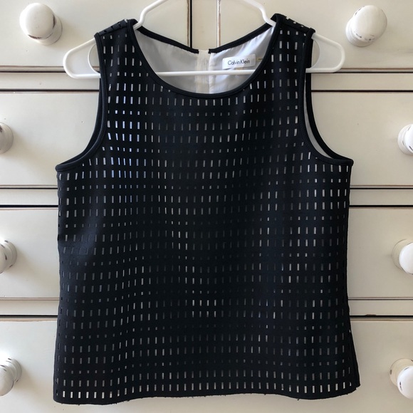 Calvin Klein black and white top - Picture 1 of 3